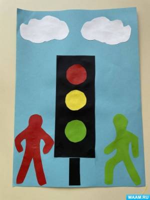 Мастер-класс в технике аппликации «Светофор