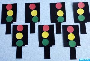 Конспект НОД по аппликации «Наш друг -светофор» в младшей группе