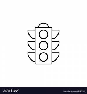 Шаблон светофора для аппликации