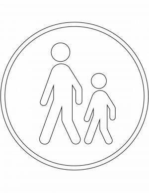 Трафареты знак пешеходный светофор