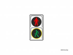 Трафареты знак пешеходный светофор