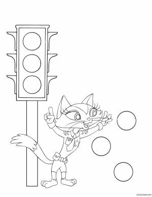 Детский рисунок светофор