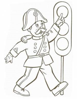 Раскраска Светофор