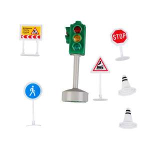 Светофор с дорожными знаками свет-звук от Технопарк, JLTRAF-LIG-SET1