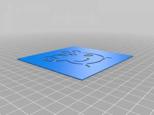 Бесплатный 3D файл Трафарет свинки Пеппы・Шаблон для загрузки и 3D-печати・Cults