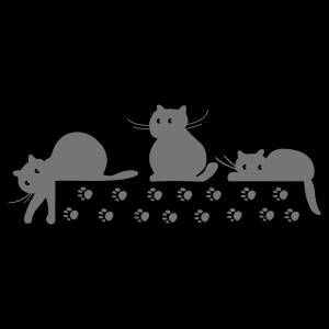 Трафарет Следы котят