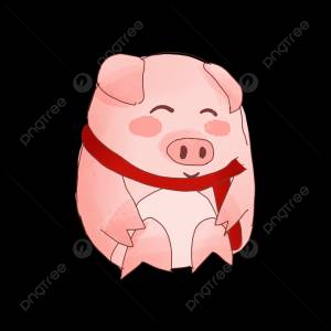 Сидящая на корточках свинья PNG , свинья, имидж свиней, Материал свиньи PNG рисунок для й загрузки