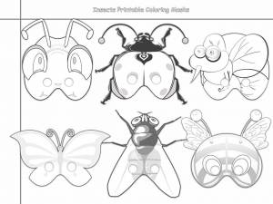 Трафареты маска пчелы для