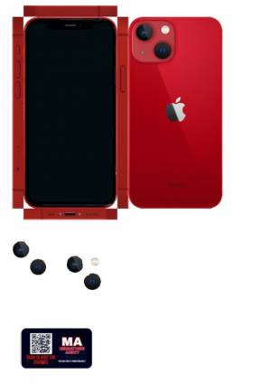 iPhone 13 Product Red paper printable template free