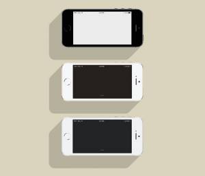 ВоркДримс » Шаблон смартфона iPhone 5S в стиле флет