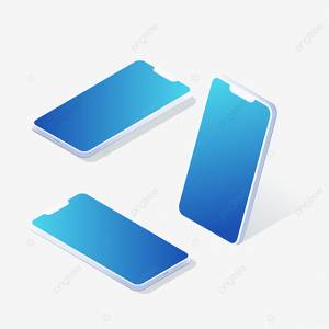 изометрический сотовый телефон на трехстороннем макете PNG , Телефон, шаблон, экран PNG картинки и пнг рисунок для й загрузки