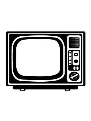 Трафареты Телевизора для вырезания из бумаги