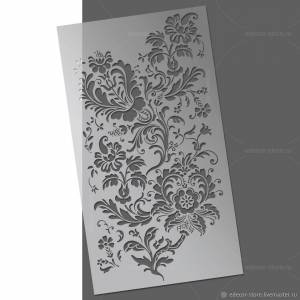 Трафарет цветы 181