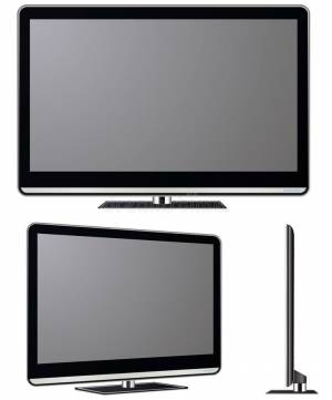 Реальный экран телевизора