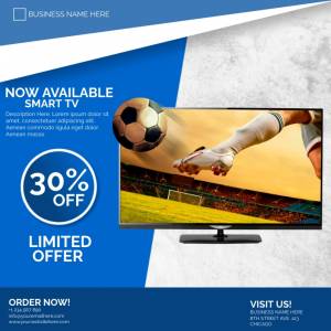 Шаблон по продаже смарт-телевизоров