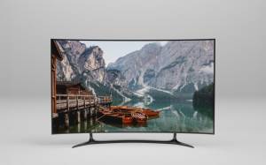 PSD шаблон макета интерьера телевизора