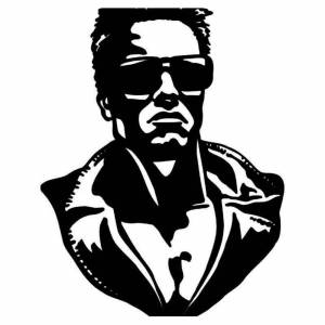 Трафарет терминатор рисунок