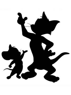 Трафареты Тома и Джерри