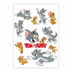 Вафельная картинка Том и Джерри