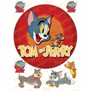 Вафельная картинка Том и Джерри №2