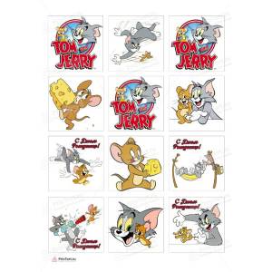 Картинки для торта Том и Джерри