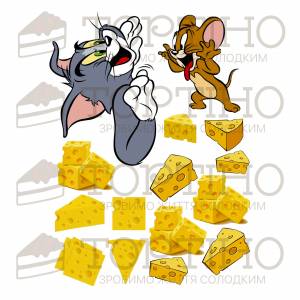 Картинка Том и Джерри 2 760 по цене 40 грн в интернет-магазине Тортино с доставкой по Украине