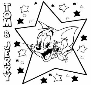 Трафареты том и джерри новогодняя