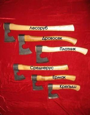 9 чертежей топорища для топора