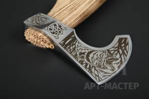 Топор Викинг, рисунок Медведь