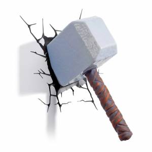 3D светильник Молот Тора по цене 1890 ₽ в интернет-магазине подарков MagicMag