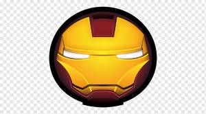 Логотип Iron Man, символ шара желтый шар, Iron Man Mark III 01, мстители, супергерой, оранжевый png