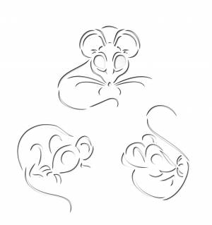 Трафареты Мышки