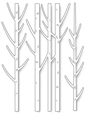 Трафареты Березы