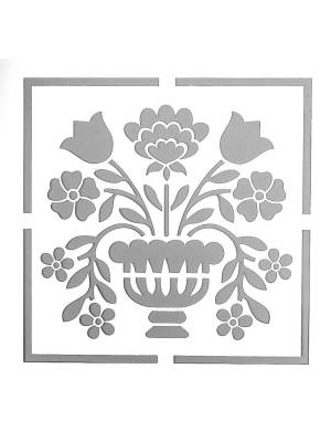 Трафареты Цветы В Вазе