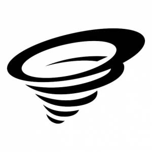 Шаблон векторного логотипа торнадо