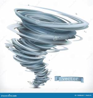 торнадо вектор иконы 3d иллюстрация вектора