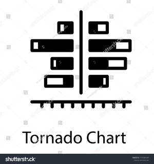 Tornado Chart Editable Filled Icon Business