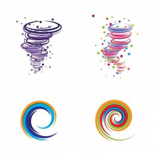 иллюстрация символов торнадо