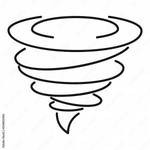 Swirl tornado icon