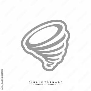 Tornado Logo Design Concept Vector Template
