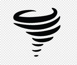 Торнадо Аллея Компьютерные Иконки Ветер, Торнадо, Прогноз погоды, монохромный, обои для рабочего стола png