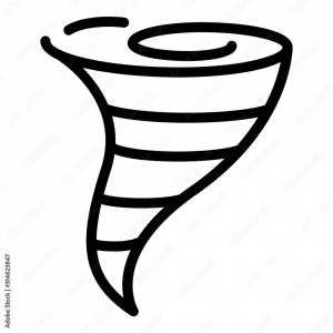 Storm tornado icon