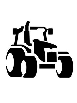 Трафареты Трактор