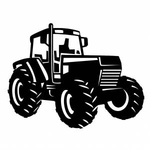 Трафарет трактора
