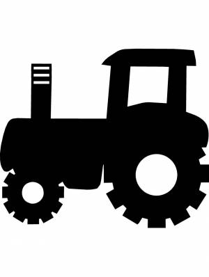 Трафареты Трактор