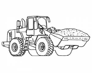 Раскраска Трактор