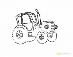 Синий трактор