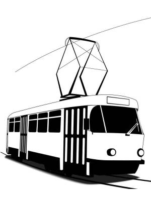 Трафареты Трамвая