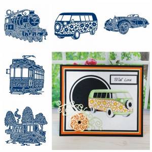 Металлические трафареты для вырезания автобуса круиза родстера трамвая для Скрапбукинг Декор Сделай Сам тиснения ручной работы 2019 штампа