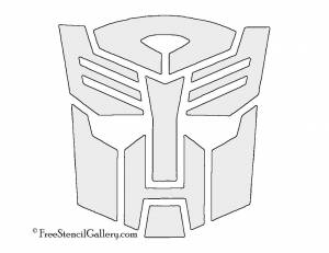 Трафареты знак автобота